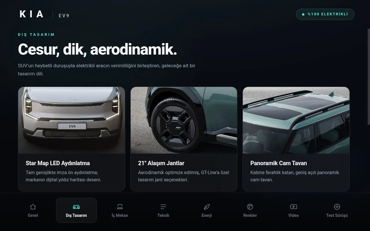 KİA EV9 dış tasarım