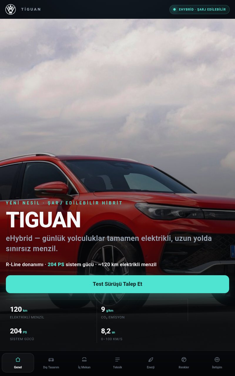 Volkswagen Tiguan eHybrid genel görünüm