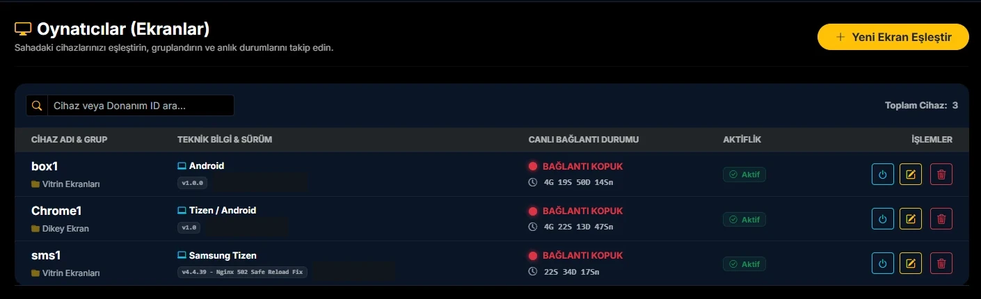 Cihaz İzleme ve Yönetim